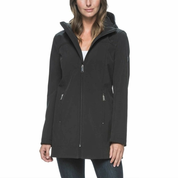 Andrew Marc Jackets & Blazers - Andrew Marc Ladies’ Long Softshell Jacket Hooded